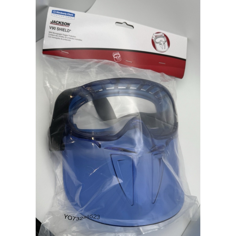Kimberly Clark Jackson Anti-Fog Shield V90 Blue ~ Monogoggle Protection 18629